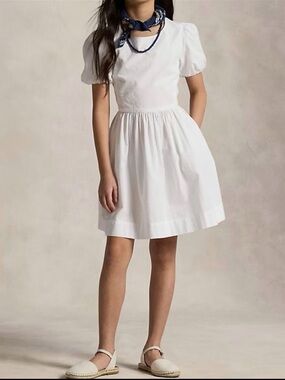 Polo Ralph Lauren searsucker dress girls size 8 NWT